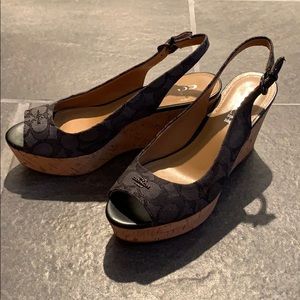NWOT Coach Ankle Strap Sandals 7.5 B